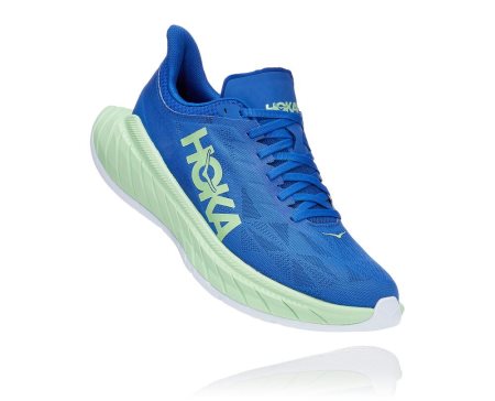 Hoka One One Carbon X 2 Moški Road Tekaški Čevlji Modra / Zelena Siva SI-821594V